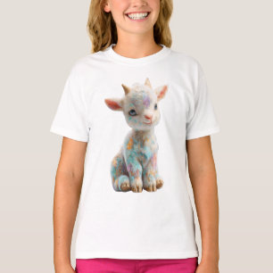 T-shirt Chevreaux Pailletés Pastel Fantaisie