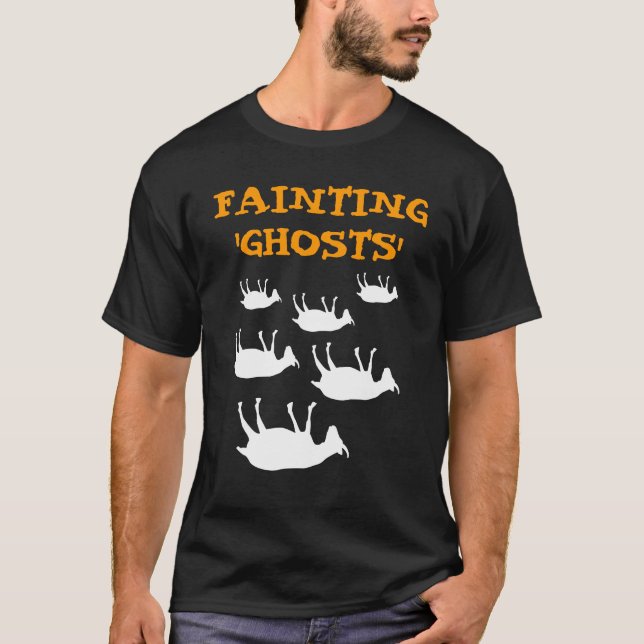 T-shirt Chèvres de évanouissement Halloween (Devant)