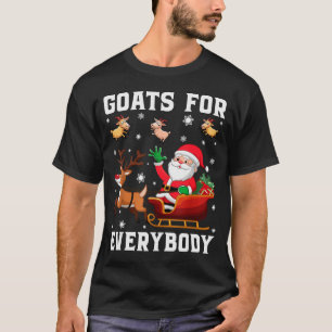 T-shirt Chèvres pour tout le monde Santa Sleigh Funny Noël