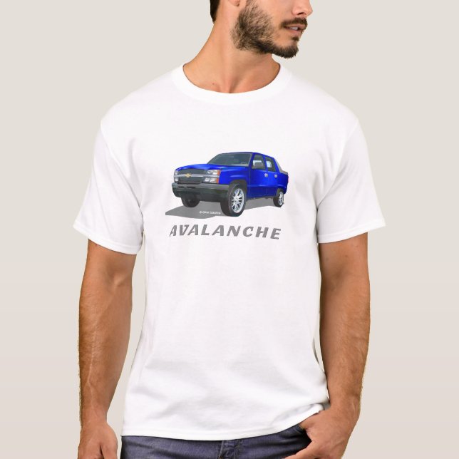 T-shirt Chevrolet Avalanche Blue (Devant)