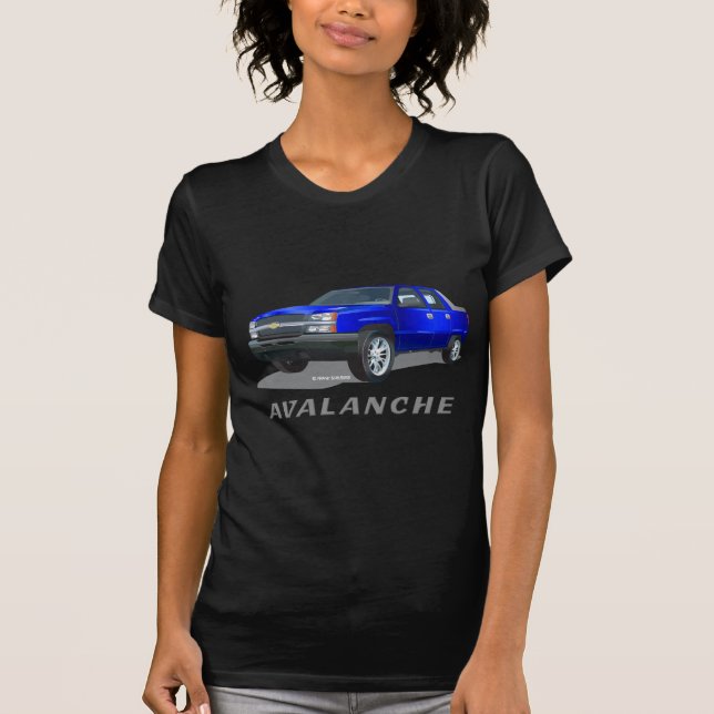 T-shirt Chevrolet Avalanche Blue (Devant)