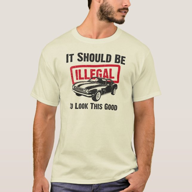 T-shirt Chevrolet Camaro 1968 Z28 (Devant)