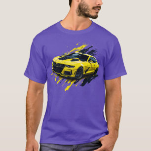 T-shirt Chevrolet Camaro de cinquième génération jaune