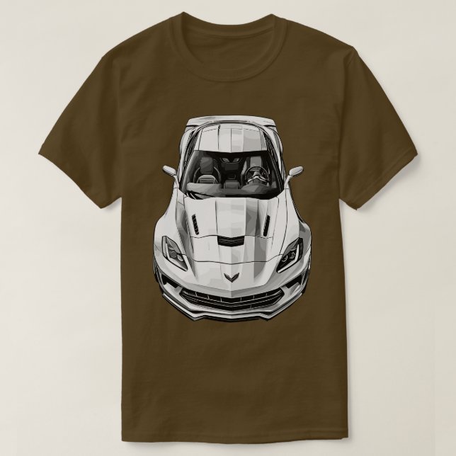 T-shirt Chevrolet Corvette 1 (Design devant)