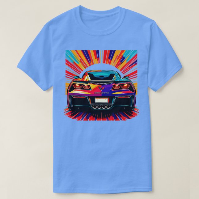 T-shirt Chevrolet Corvette 18 (Design devant)