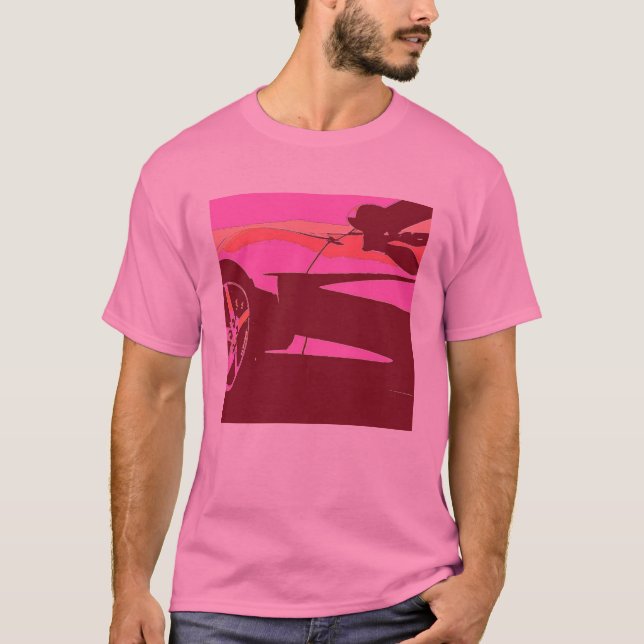 T-shirt Chevrolet Corvette Pop Art (Devant)