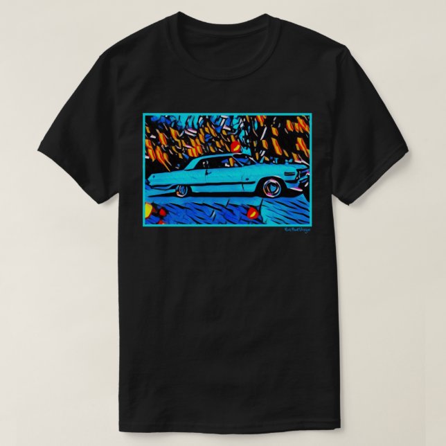 T-shirt Chevrolet Impala Chevy Low Rider Art 1963 (Design devant)