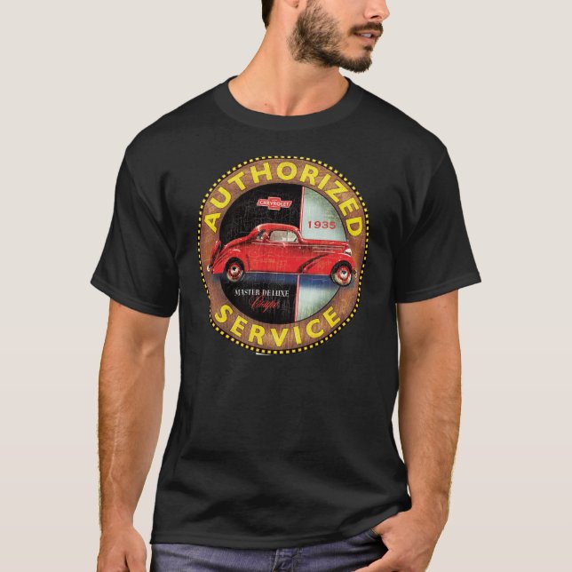 T-shirt Chevrolet Master Deluxe 1935 (Devant)