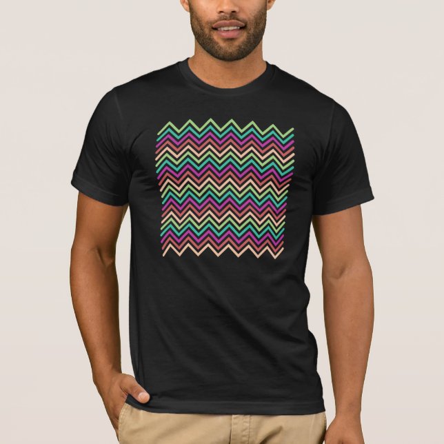 T-shirt Chevron coloré (Devant)