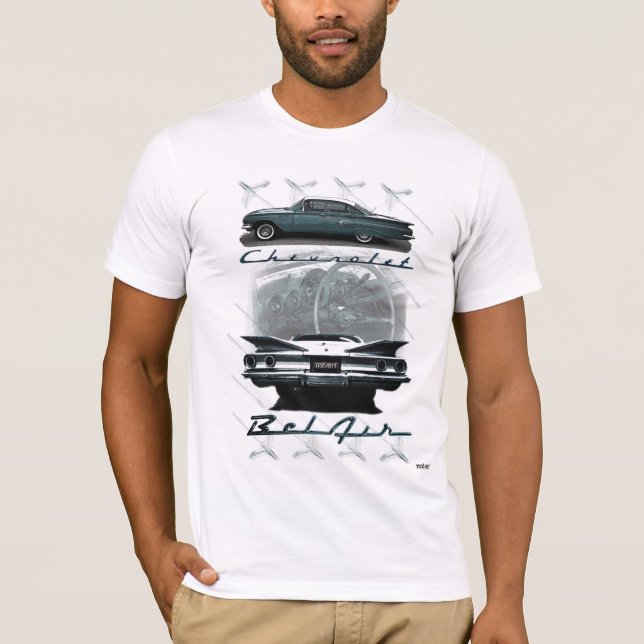 T-shirt Chevy Bel Air graphic tee shirt (Devant)