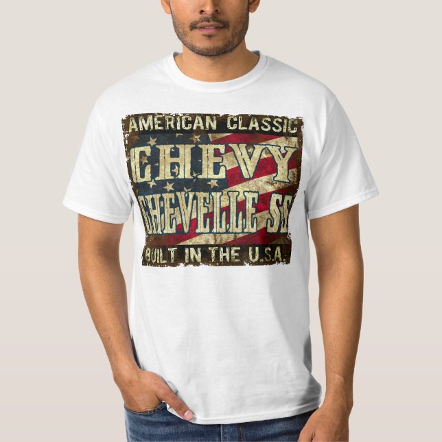 T-shirt Chevy Chevelle solides solubles - voiture (Devant)