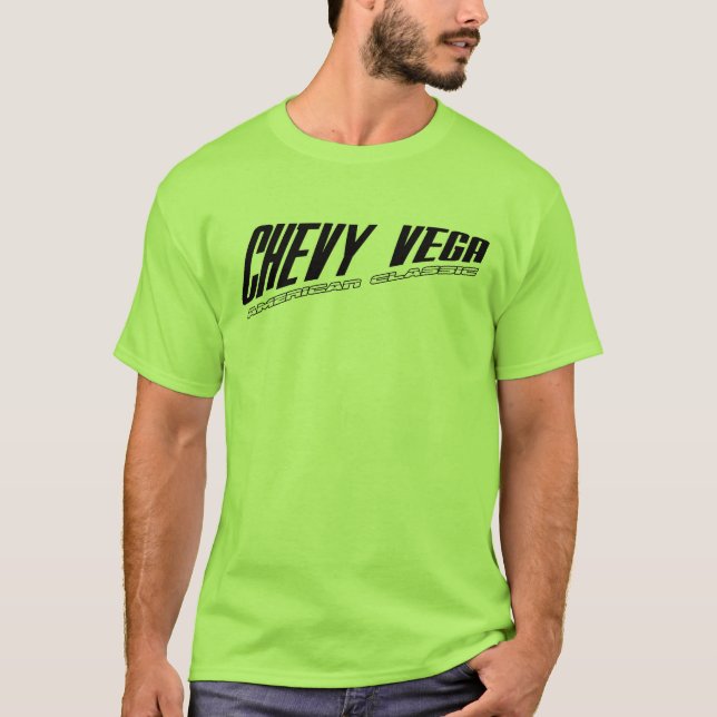 T-shirt Chevy Vega - classique américain incliné de (Devant)