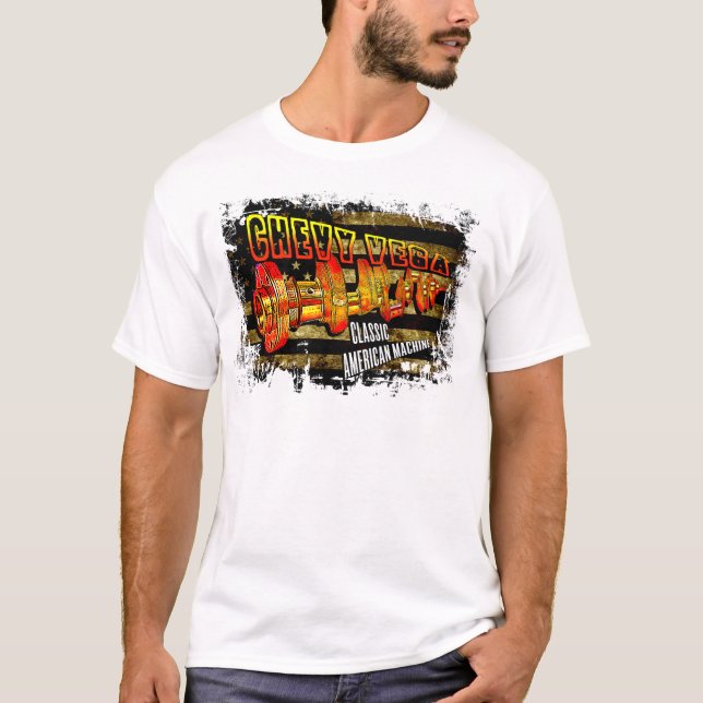T-shirt Chevy Vega - classique chaud de vilebrequin (Devant)