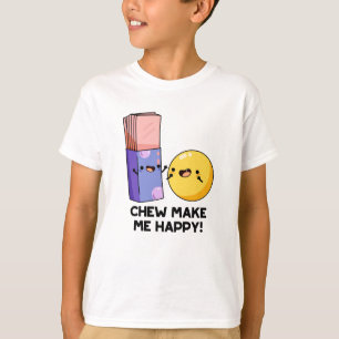 T-shirt Chew Me Rendre Joyeux Pun De Bonbons Drôle