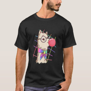 T-shirt Chewing-gum à bulles Lama drôle Alpaga Lamas Enfa