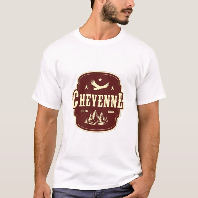 T-shirt Cheyenne WY (Devant)