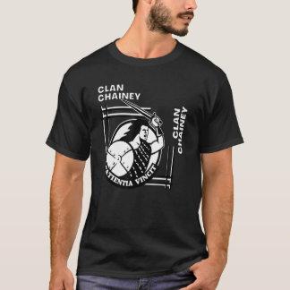 T-shirt Cheyne Clan Gaelic Motto Swordsman