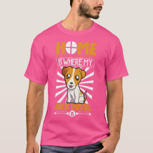 T-shirt Chez moi, mon Russel est Russel Terrier