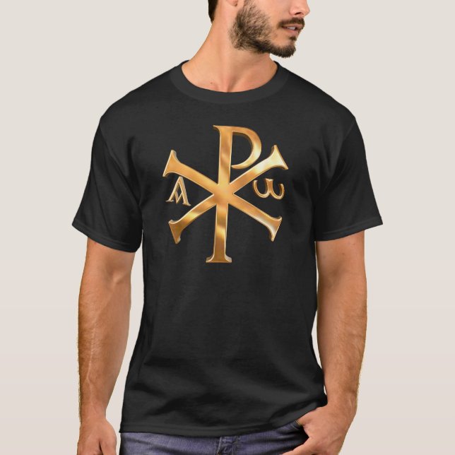 T-shirt Chi-Rho d'or (Devant)