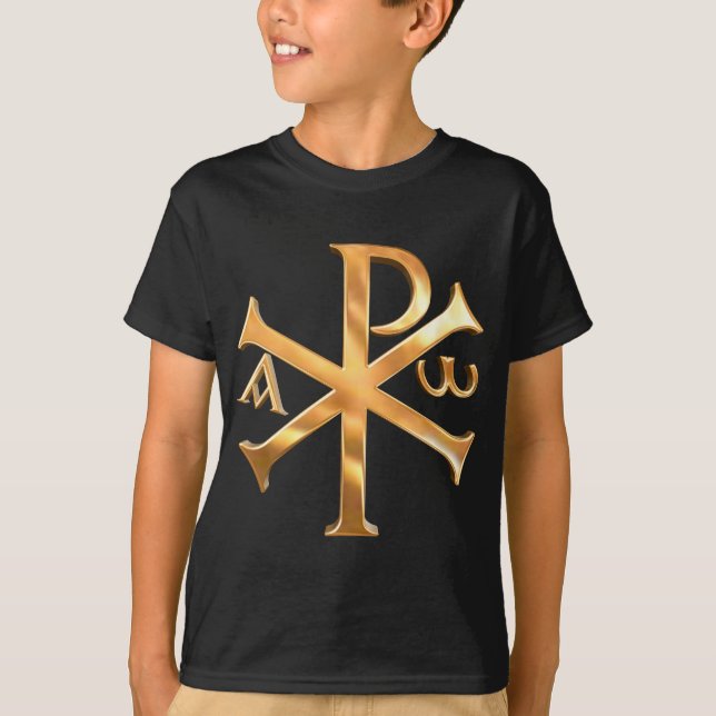 T-shirt Chi-Rho d'or (Devant)