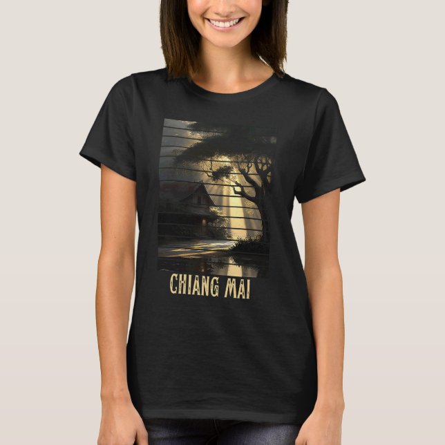T-shirt Chiang Mai Thailand Backpacking and Digital Nomad  (Devant)