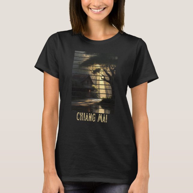 T-shirt Chiang Mai Thaïlande Backpacking et Digital Nomad (Devant)