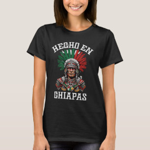 T-shirt Chiapas Fabriqué au Chiapas Guerrier aztèque Mexiq