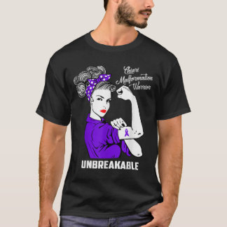 T-shirt Chiari Malformation Guerrier Incassable Chemise Aw