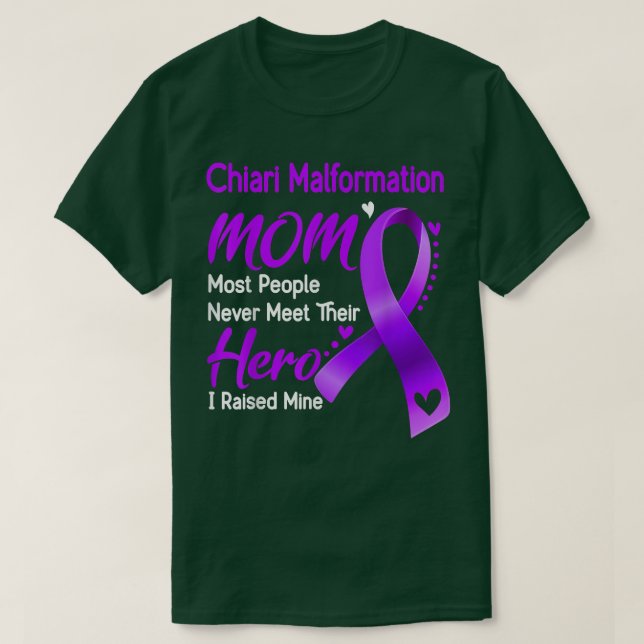 T-shirt Chiari Malformation Maman J'Ai Élevé Mine Ruban Lo (Design devant)