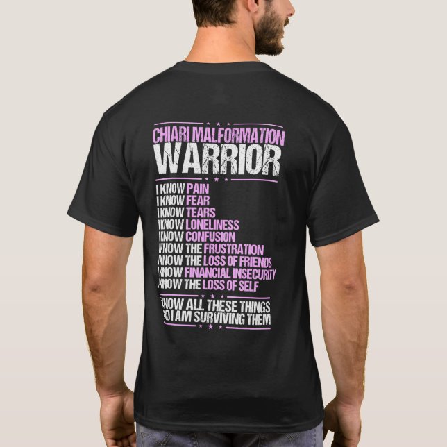 T-shirt Chiari Malformation Sensibilisation Douleur Surviv (Dos)