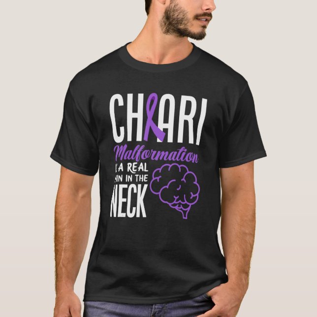 T-shirt Chiari Pain In The Neck Chiari Malformation Awaren (Devant)