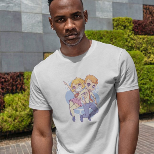 T-shirt Chibi Anime Couple (Créateur téléchargé)