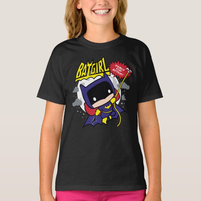 T-shirt Chibi Batgirl Ready For Action (Devant)