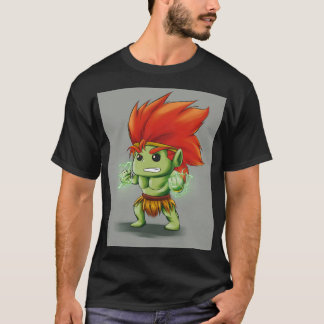 T-shirt Chibi Bête de Jungle Électrique | Ar Combattant Sa