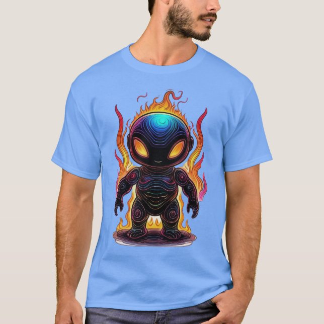 T-shirt Chibi : Blaze Alien (Devant)
