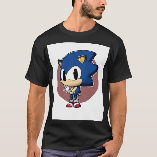 T-shirt Chibi Blue Speed Hero (Devant)