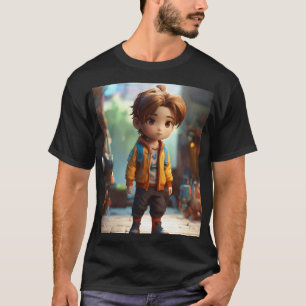 T-shirt Chibi Boy 4D entièrement photographique