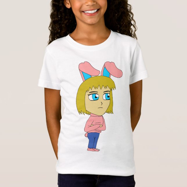 T-Shirt chibi bunnygirl fille (Devant)