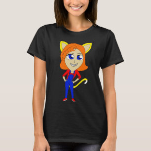 T-shirt chibi catgirl