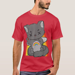 T-shirt Chibi Chat Fairy Kei Yume Kawaii Anime Feline Hara