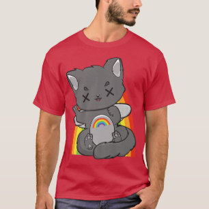 T-shirt Chibi Chat Fairy Kei Yume Kawaii Anime Feline Hara