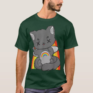T-shirt Chibi Chat Fairy Kei Yume Kawaii Anime Feline Hara