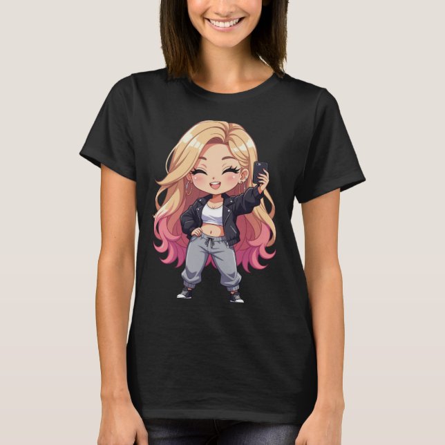 T-shirt Chibi Cutie — une conception joyeuse, ludique et c (Devant)