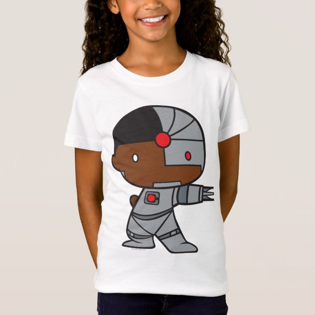 T-Shirt Chibi Cyborg à deux côtés (Devant)