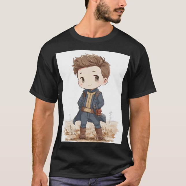 T-shirt Chibi Explorateur Résidant dans le Vault | Cute Re (Devant)