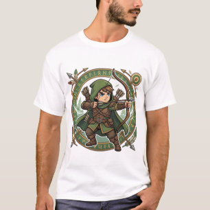 T-shirt Chibi Forest Archer Way of the Archer Kanji