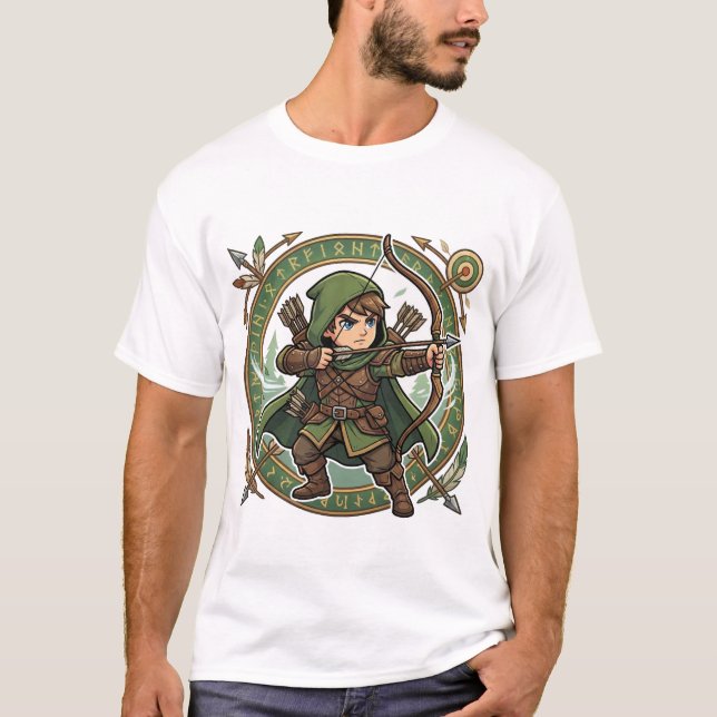 T-shirt Chibi Forest Archer Way of the Archer Kanji (Devant)