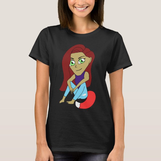 T-shirt chibi foxy fille (Devant)