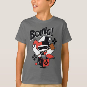 T-shirt Chibi Harley-Quinn-In-A-Box Avec Marteau