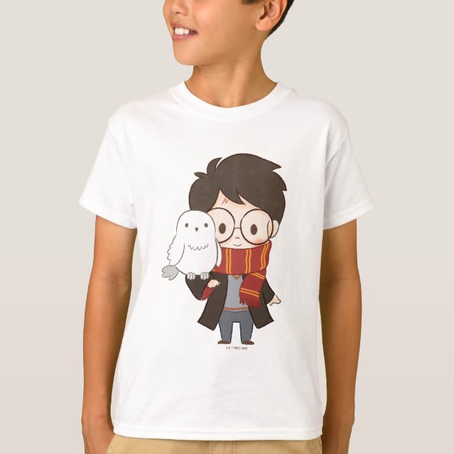 T-shirt Chibi HARRY POTTER™ & Hedwig (Devant)